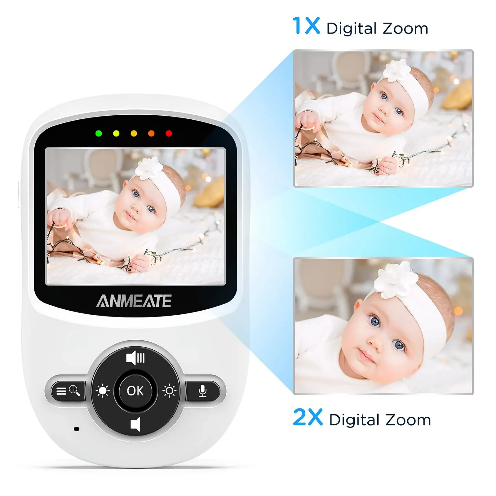 Відеоняня Anmeate 2.4 GHz Digital Camera 2-Way Talk Night Vision 1 Camera, фото №3 Відеоняня Anmeate 2.4 GHz Digital Camera 2-Way Talk Night Vision 1 Camera, фото №3