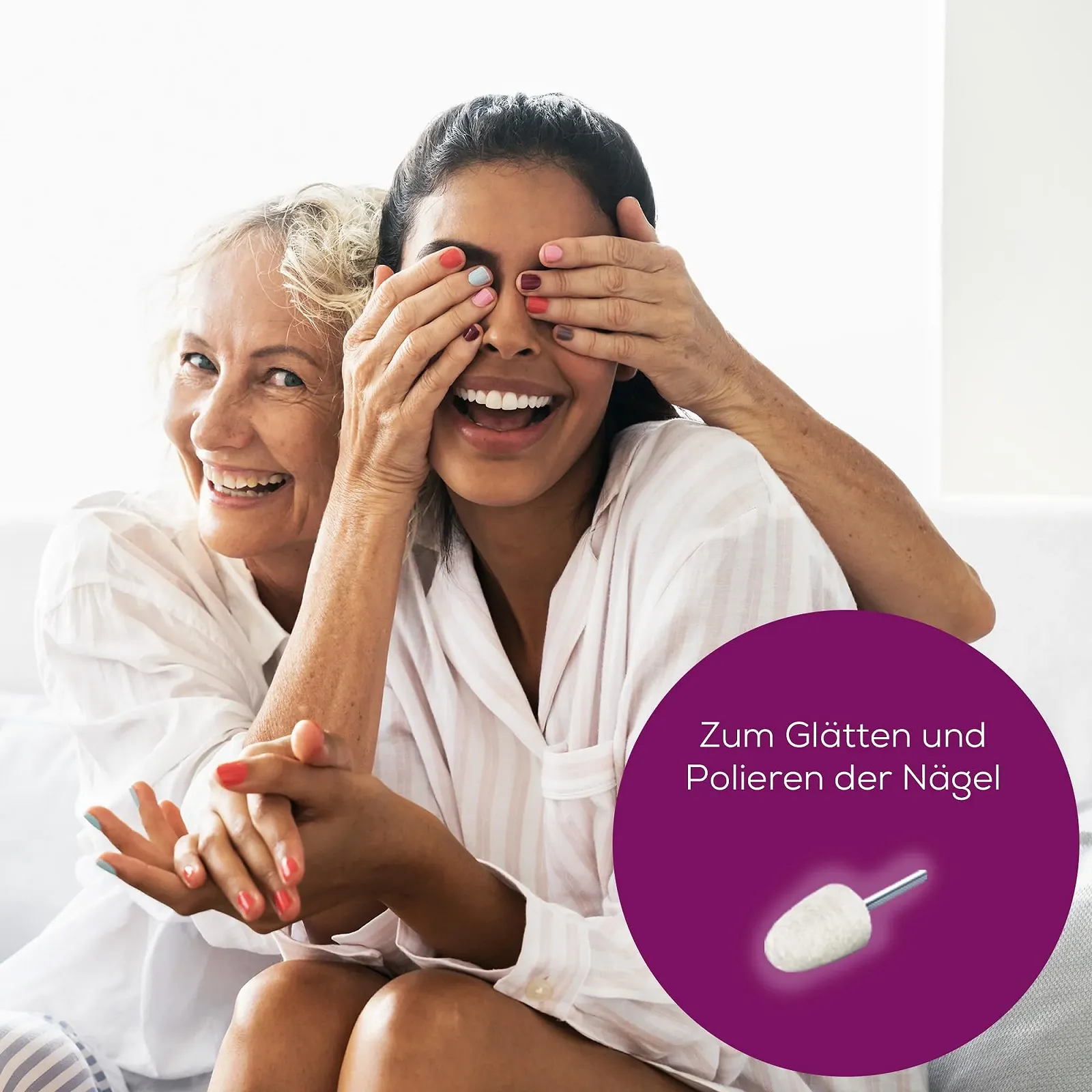 Набір змінних насадок для манікюру та педикюру Beurer MP 52, 6 шт, сапфір, фото №5