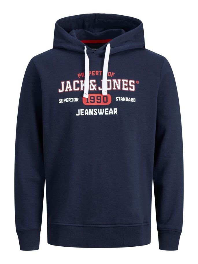 Худі JJSTAMP SWEAT HOOD 12211551-Navy Blazer Jack&Jones Темно-синій M, фото №4
