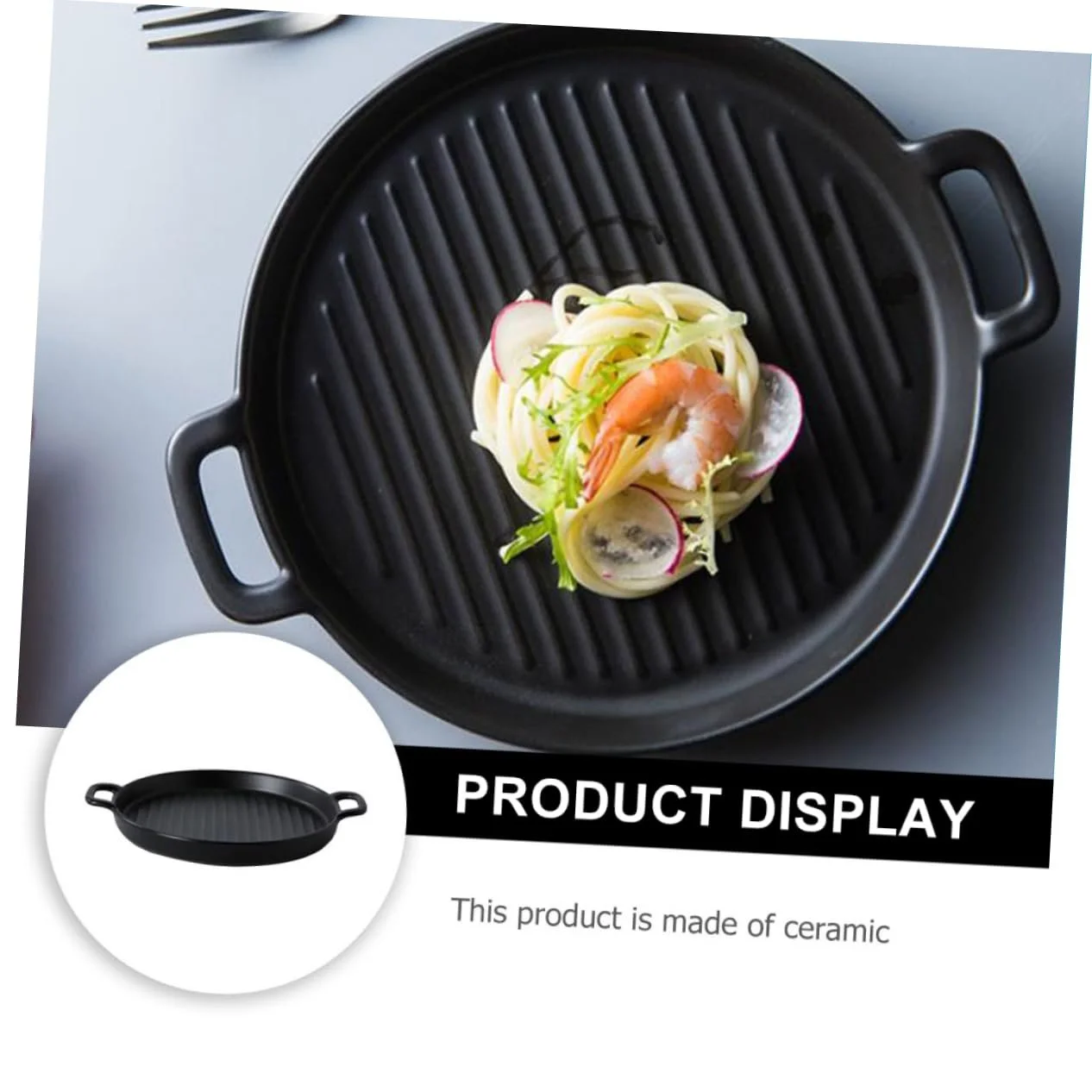 Форма для запекания Zerodeko керамическая круглая с двойными ручками термостойкая, фото №9