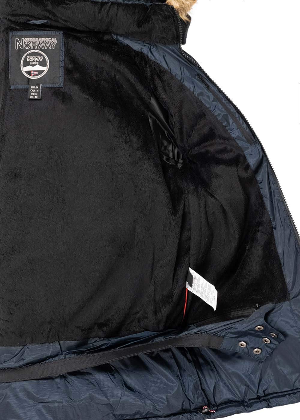 Мужская зимняя парка Geographical Norway H-261 с капюшоном, фото №5