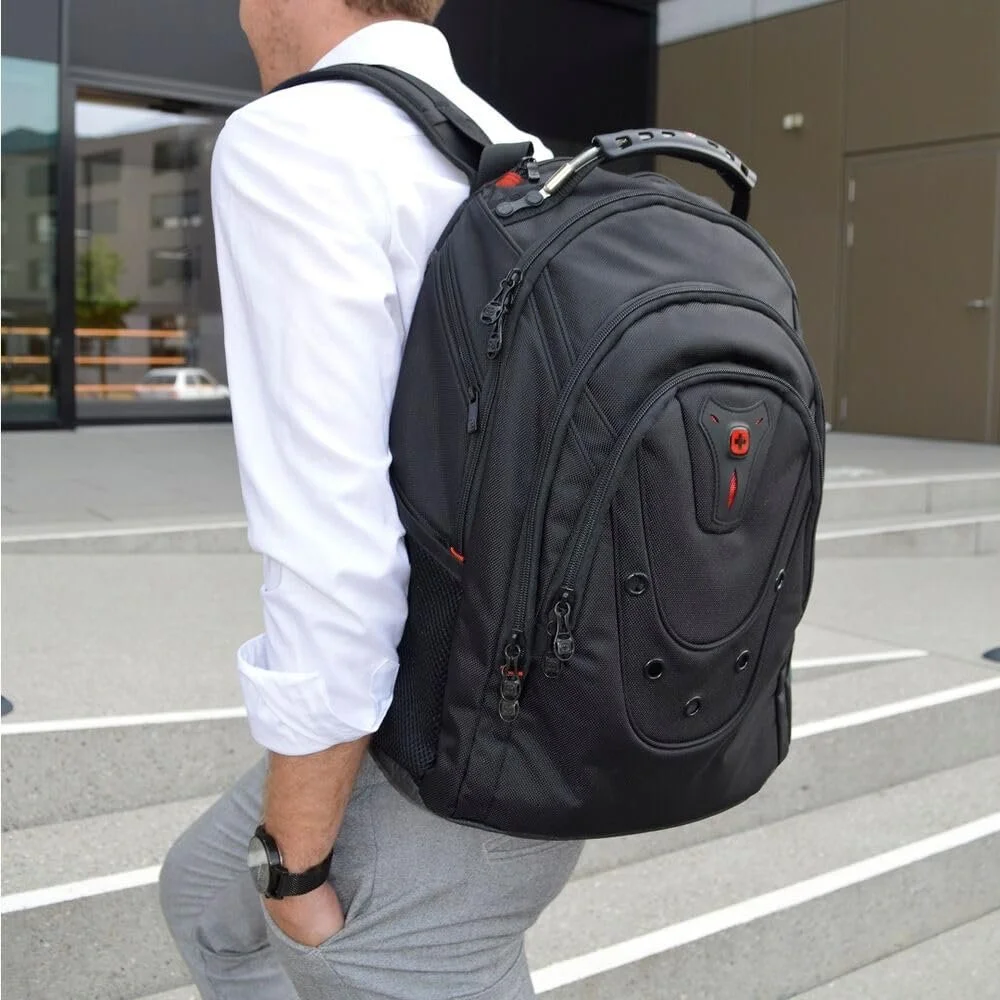 Рюкзак для ноутбука WENGER Ibex 606493 Deluxe 14-16" 26 л Черный, фото №7 Рюкзак для ноутбука WENGER Ibex 606493 Deluxe 14-16" 26 л Черный, фото №7