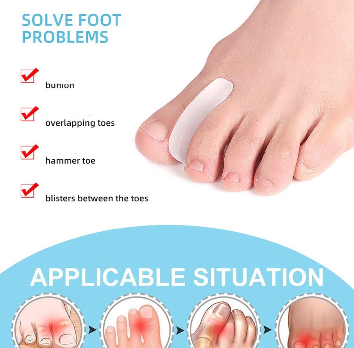 Коректор для підлітків Силіконовий Jumada Hallux Valgus Гель, фото №5