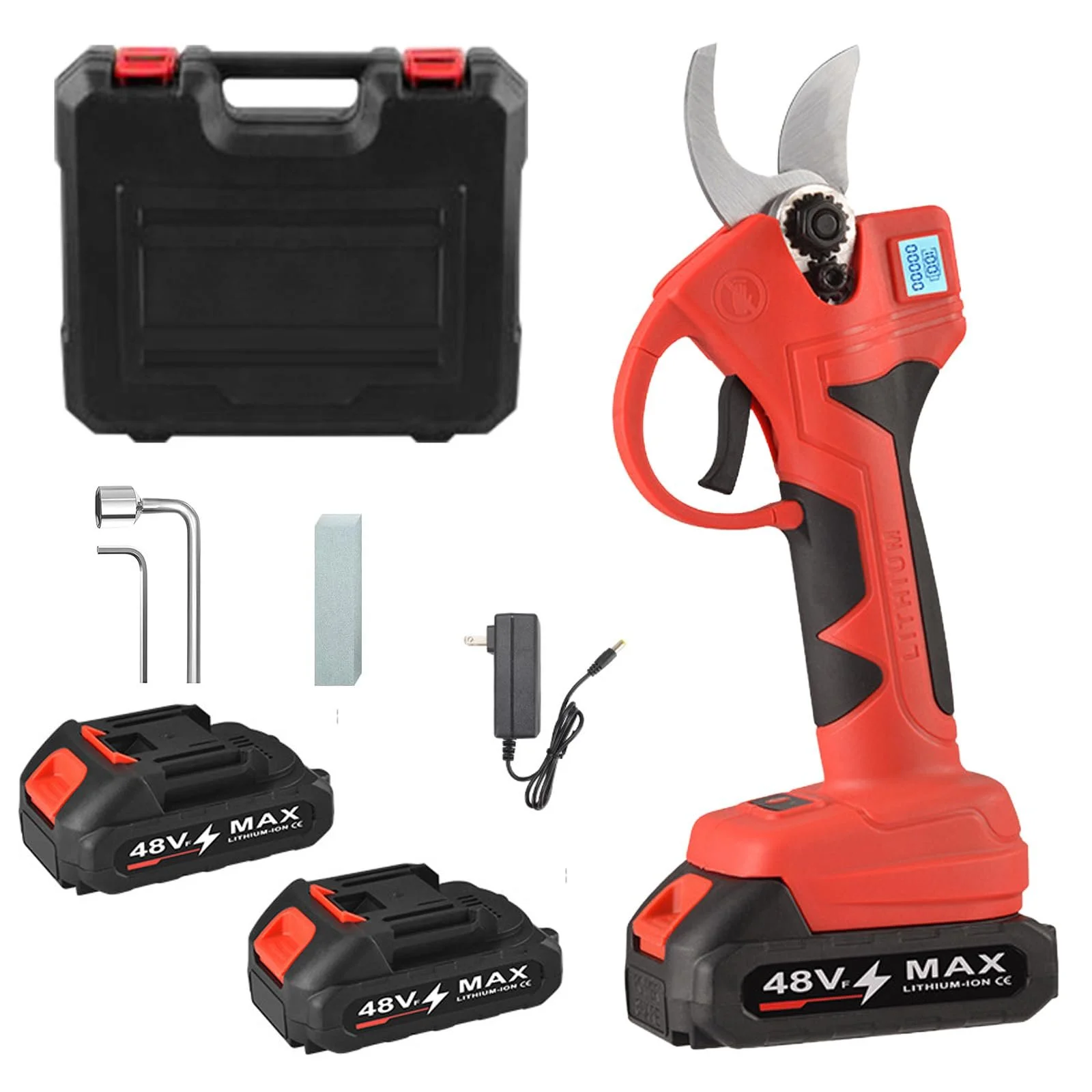 Електричний секатор SK5 Леза 30 мм 21 V Акумуляторний з 2 акумуляторами 2Ah, фото №1