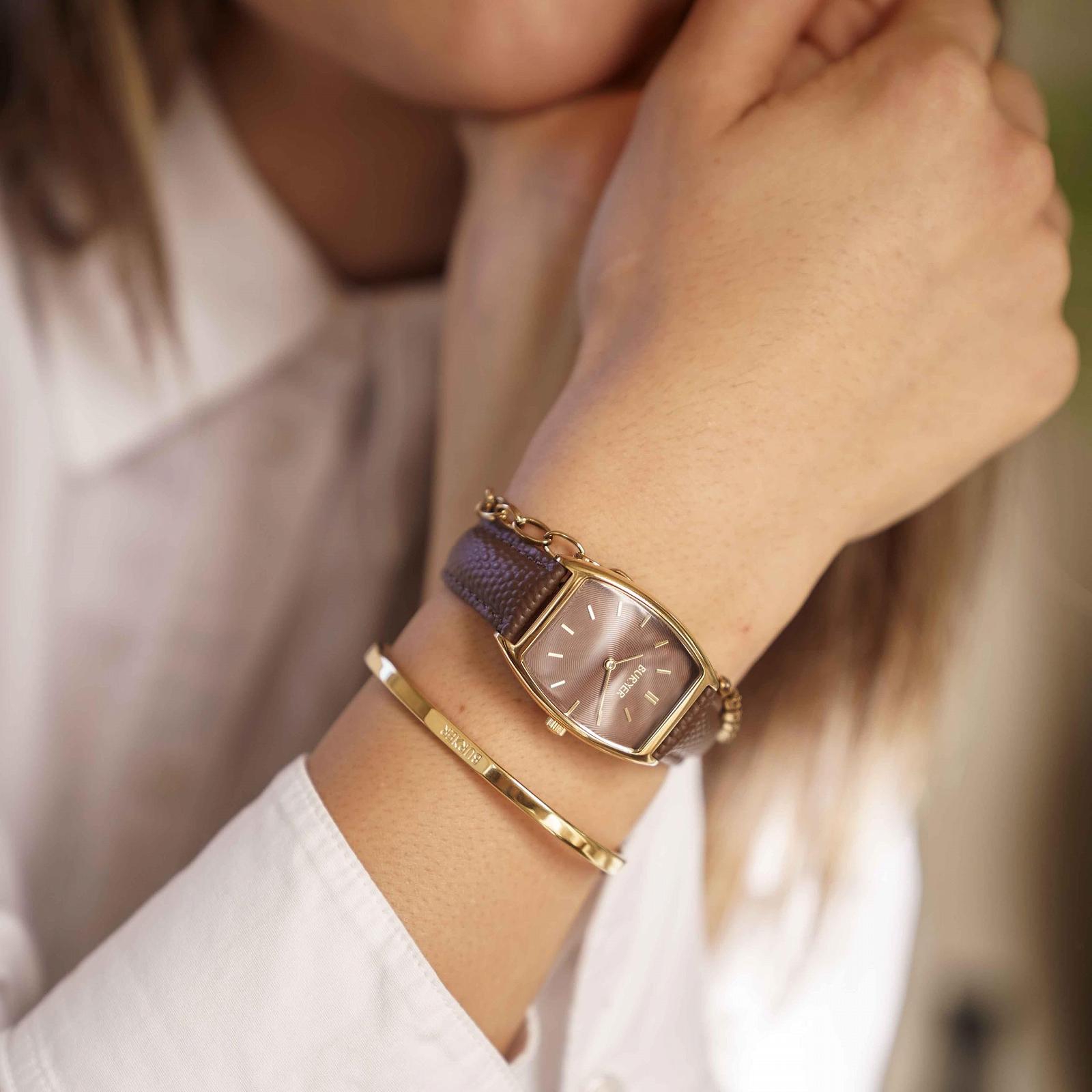 Женские часы BURKER Grace овальные, женские, кожаный ремешок, нержавеющая сталь, аналоговые, кварцевые, 3 ATM, 25 мм, золотой, коричневый/коричневая кожа, фото №6 Женские часы BURKER Grace овальные, женские, кожаный ремешок, нержавеющая сталь, аналоговые, кварцевые, 3 ATM, 25 мм, золотой, коричневый/коричневая кожа, фото №6