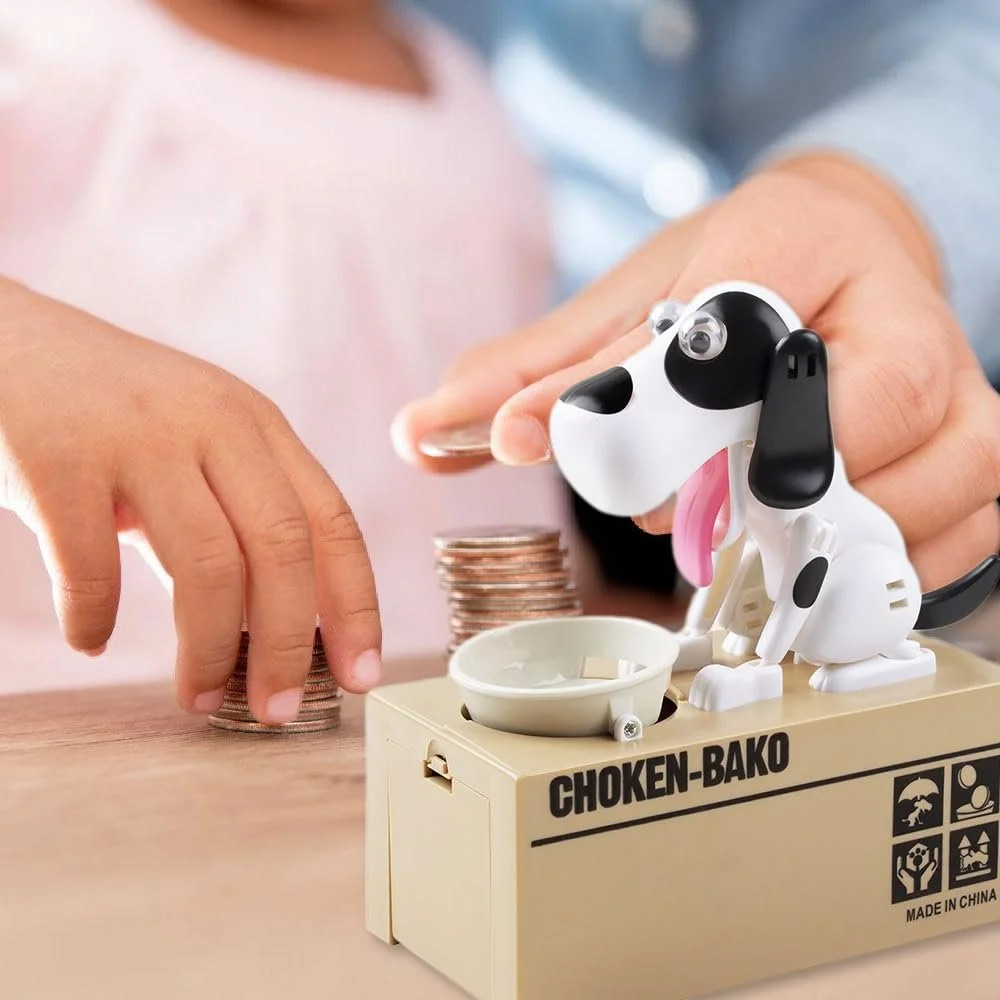 Копилка Hungry Dog интерактивная Белая, фото №6