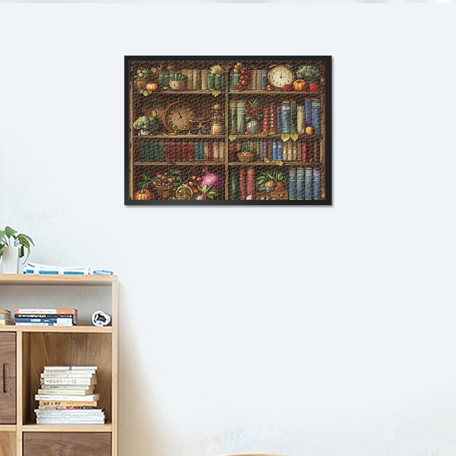 Пазл Bookshelf, 1000 елементів, Книжкова полиця з фруктами та овочами, 50 x 70 см, фото №4