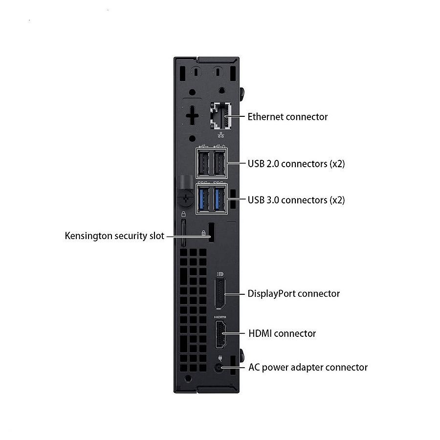 Комп’ютер міні Dell Optiplex 3060 Intel Core i5-8500T 8Gb 256Gb SSD M.2 WiFi DP HDMI #116, фото №2