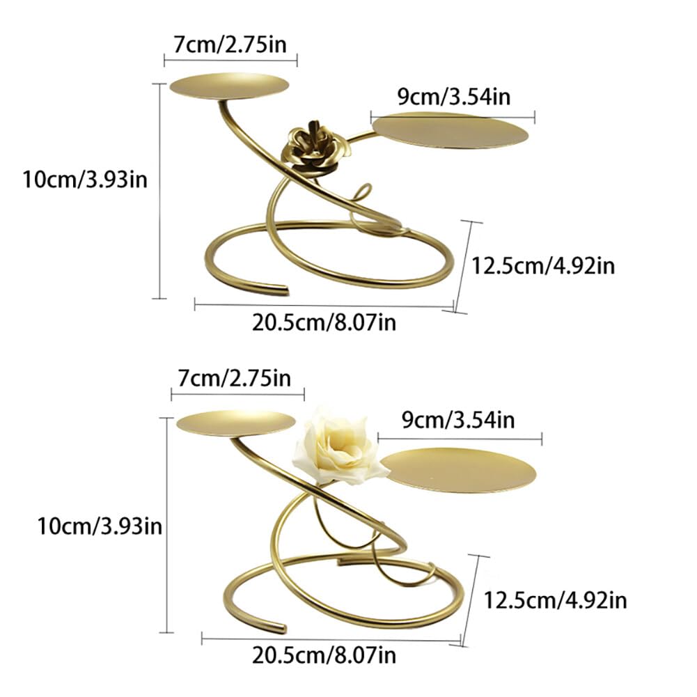 Подсвечник LICHENGTAI Металлический Держатель для свечей Золото, фото №6 Подсвечник LICHENGTAI Металлический Держатель для свечей Золото, фото №6