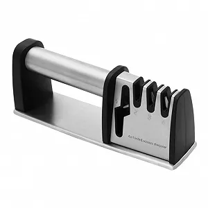 Точилка для ножів та ножиць ручна Ергономічна з нековзною основою - Фото 1