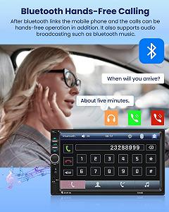 Автомагнитола Hikity A2319B1A3B4G2 / 7" / Сенсорная / Bluetooth / USB / FM / SD / AUX/ TF Card / 2DIN synthetic.ua - Фото 1
