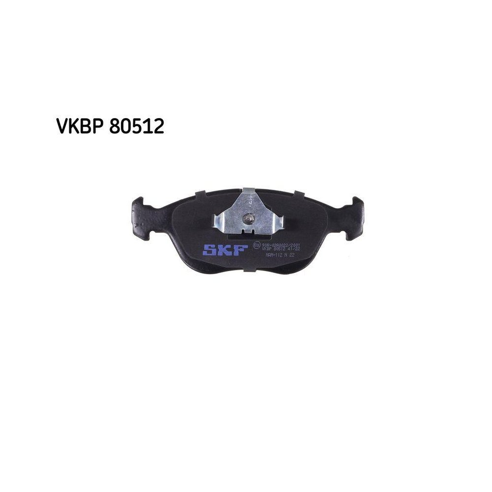 Комплект тормозных колодок дискового тормоза SKF VKBP 80512 передняя ось, фото №1