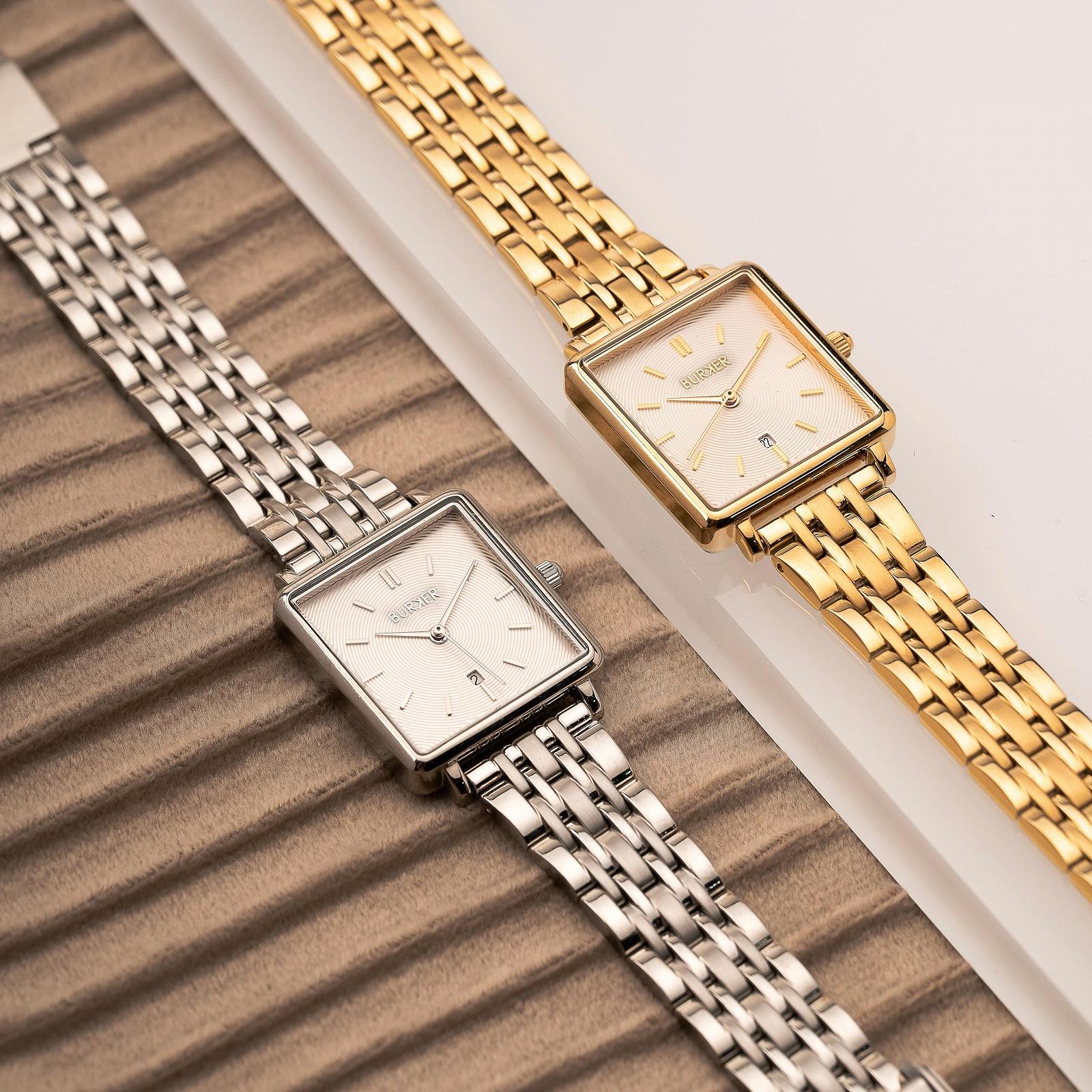 Женские часы BURKER Daisy Квадратные женские часы Браслет-звеньевой Нержавеющая сталь Аналоговый Кварцевый 3 ATM Водонепроницаемый - 28 мм - Серебряный, фото №5 Женские часы BURKER Daisy Квадратные женские часы Браслет-звеньевой Нержавеющая сталь Аналоговый Кварцевый 3 ATM Водонепроницаемый - 28 мм - Серебряный, фото №5