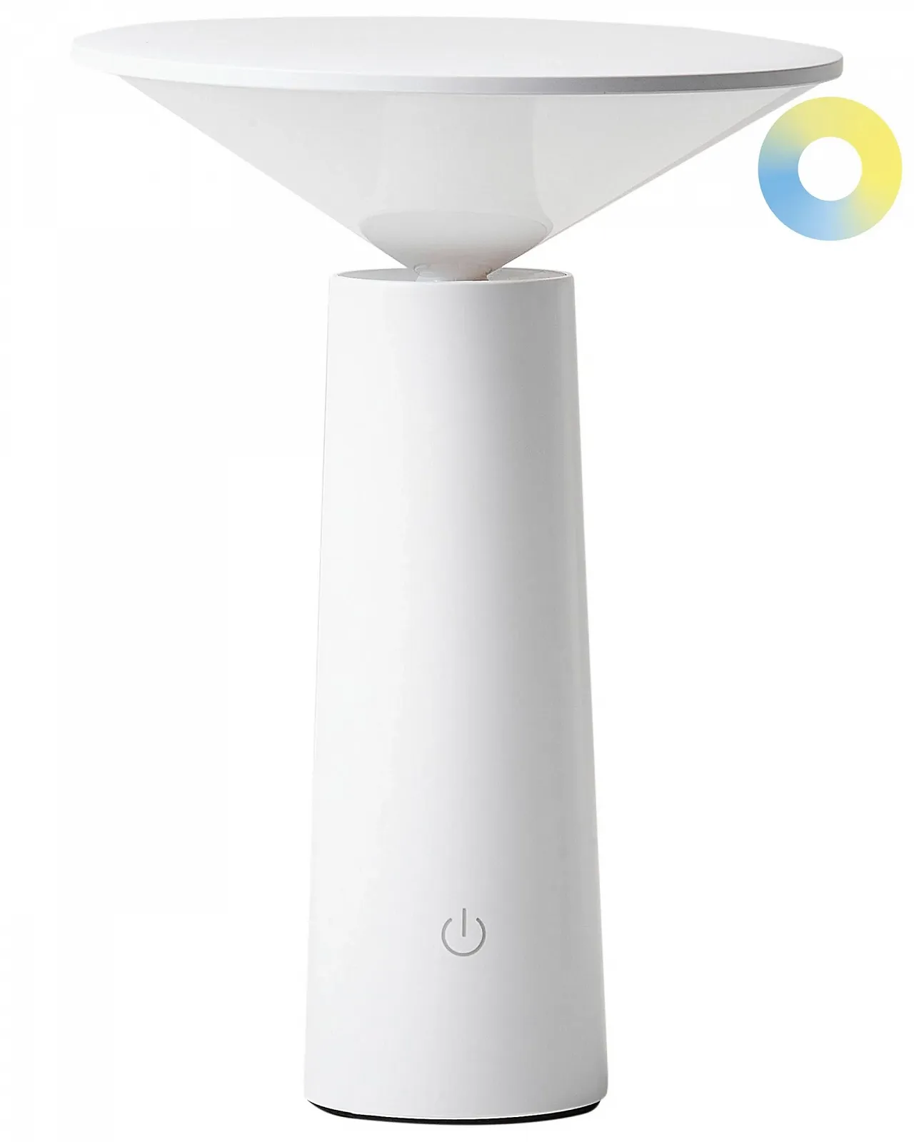 Настільна лампа Levira LED Акумуляторна Бездротова Сенсорна Біла, фото №1