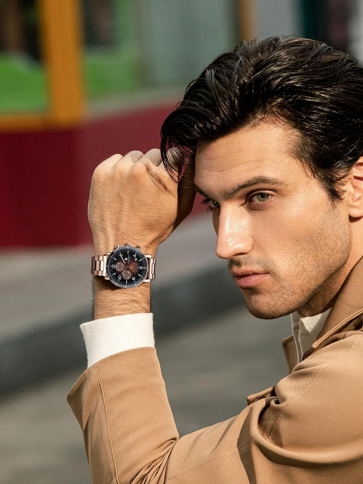 Часы SAPPHERO Мужской Хронограф Аналоговые Часы Кварцевые Дата Нержавеющая Сталь, фото №6 Часы SAPPHERO Мужской Хронограф Аналоговые Часы Кварцевые Дата Нержавеющая Сталь, фото №6