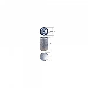 Топливный фильтр KNECHT KC 6 для BMW FIAT FORD GMC HANOMAG HENSCHEL IVECO KÄLBLE - Фото 1