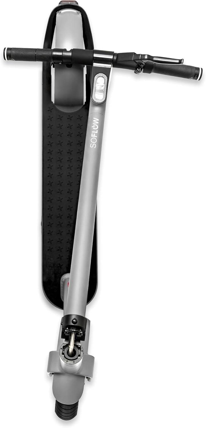 Електросамокат SoFlow SO ONE PRO / 500 Вт / 10" колеса / 65 км запас ходу / 120 кг / 22 км/г / Серебристий-Сірий, фото №5 Електросамокат SoFlow SO ONE PRO / 500 Вт / 10" колеса / 65 км запас ходу / 120 кг / 22 км/г / Серебристий-Сірий, фото №5