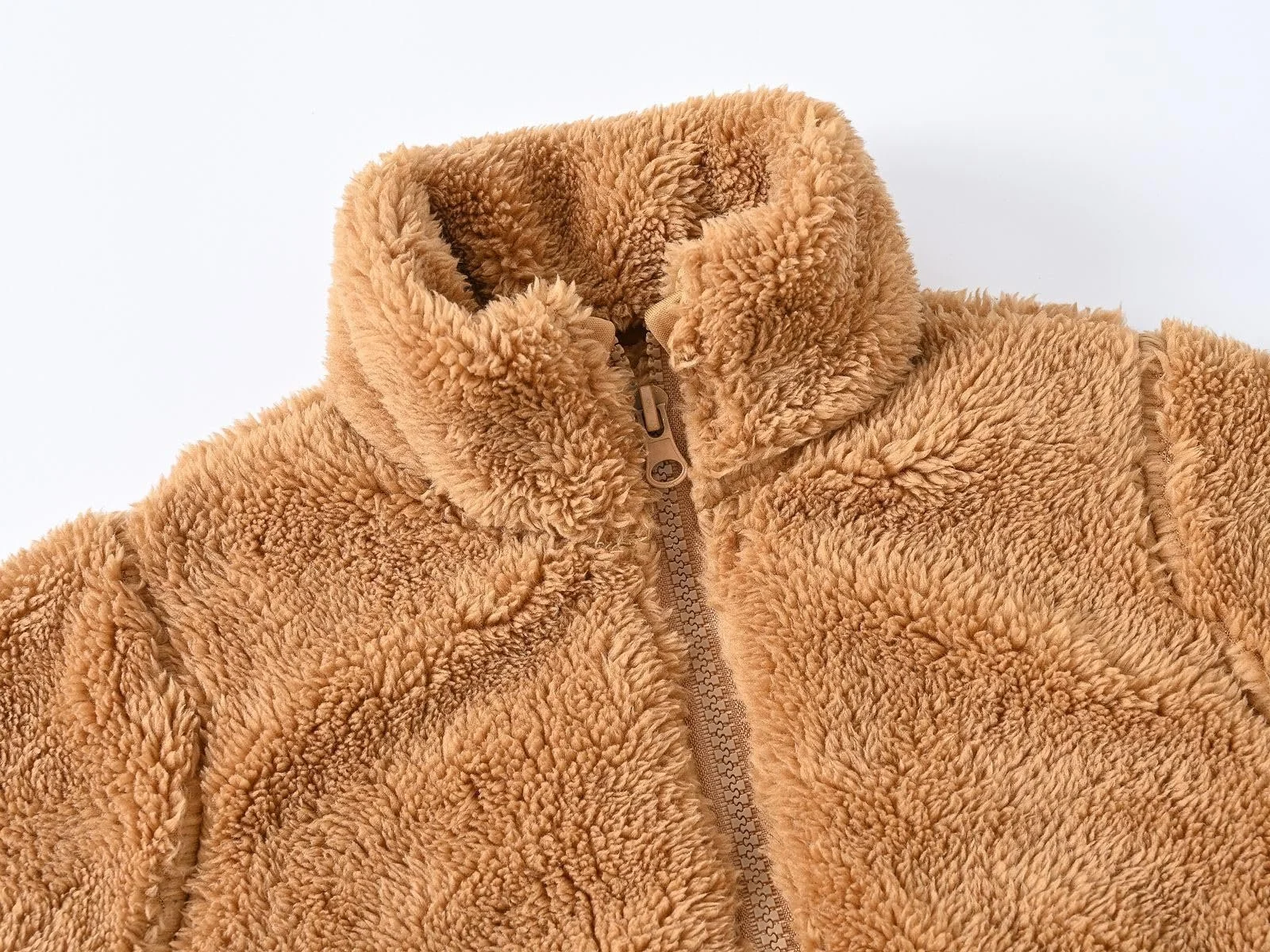 Спортивна куртка для дівчат з суцільної вовни для малюків, фото №4 Спортивна куртка для дівчат з суцільної вовни для малюків, фото №4