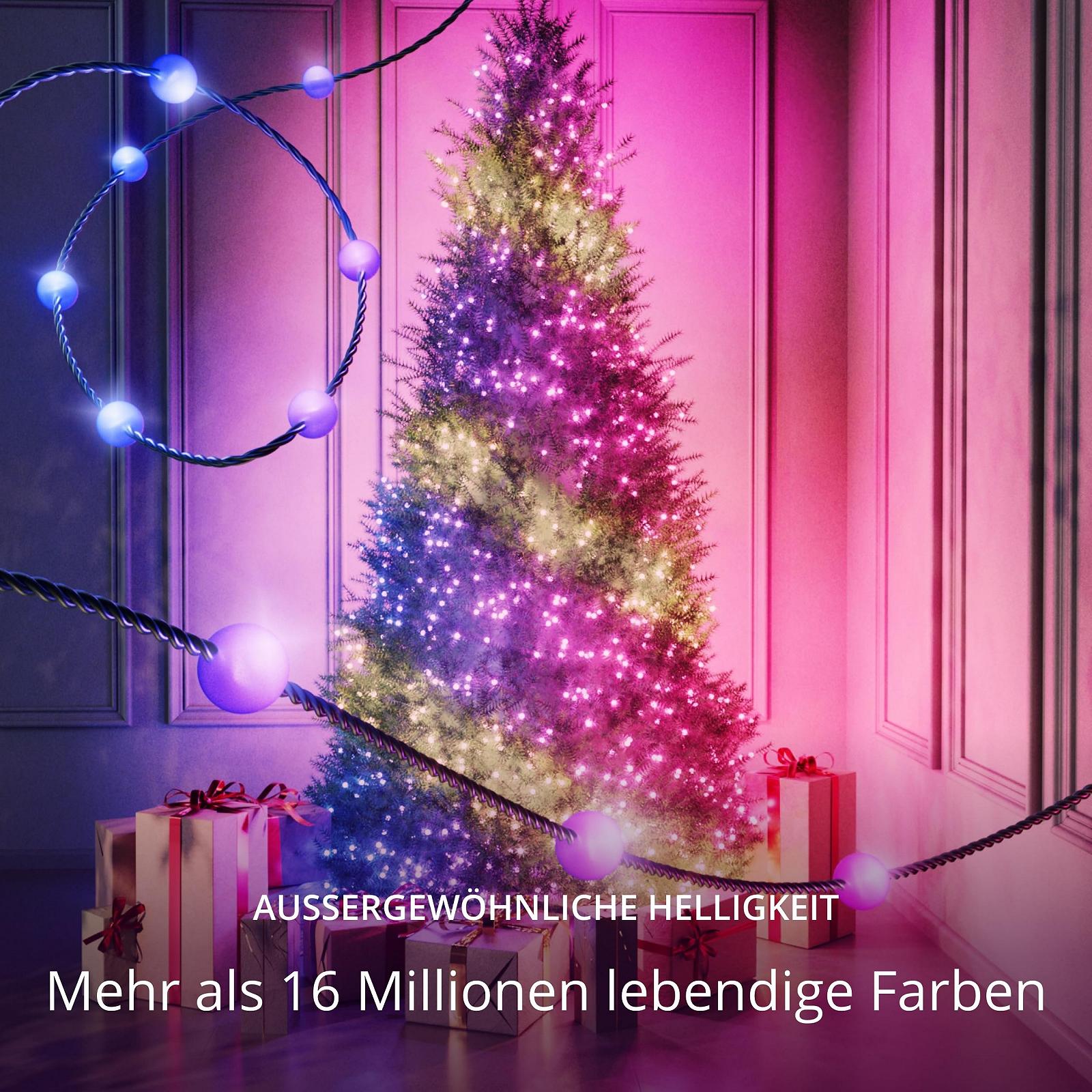 Гірлянда Twinkly Candies 200 LED RGB 12 метрів, зелений дріт, живлення USB-C, фото №3
