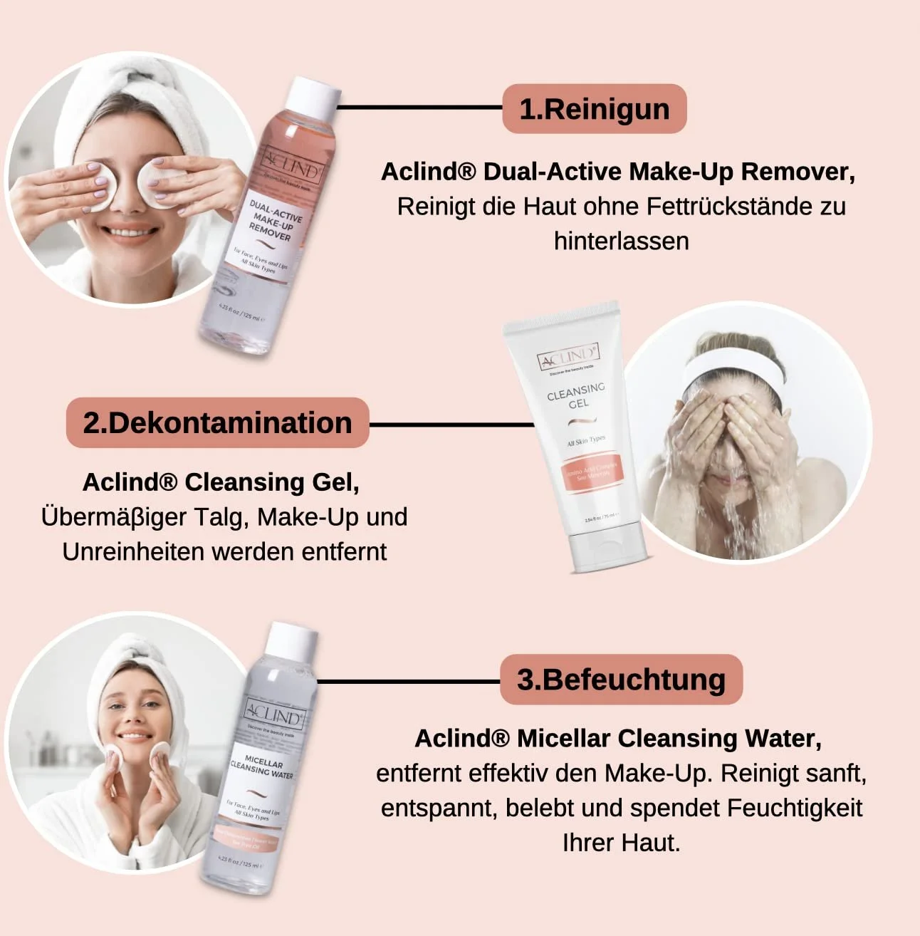 Крем для рук ACLIND Enriched - Увлажняющий, смягчающий и для гибкости, провитамин B5, витамин E, алоэ вера 75 мл, фото №8