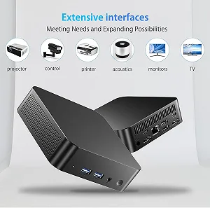 Мини ПК Askhand ZB MN11 / Intel N100 / RAM 16GB / SSD 512GB / 2 х HDMI / LAN / Wi-Fi 5 / Bluetooth 5.2 / Windows 11 / Black synthetic.ua - Фото 1