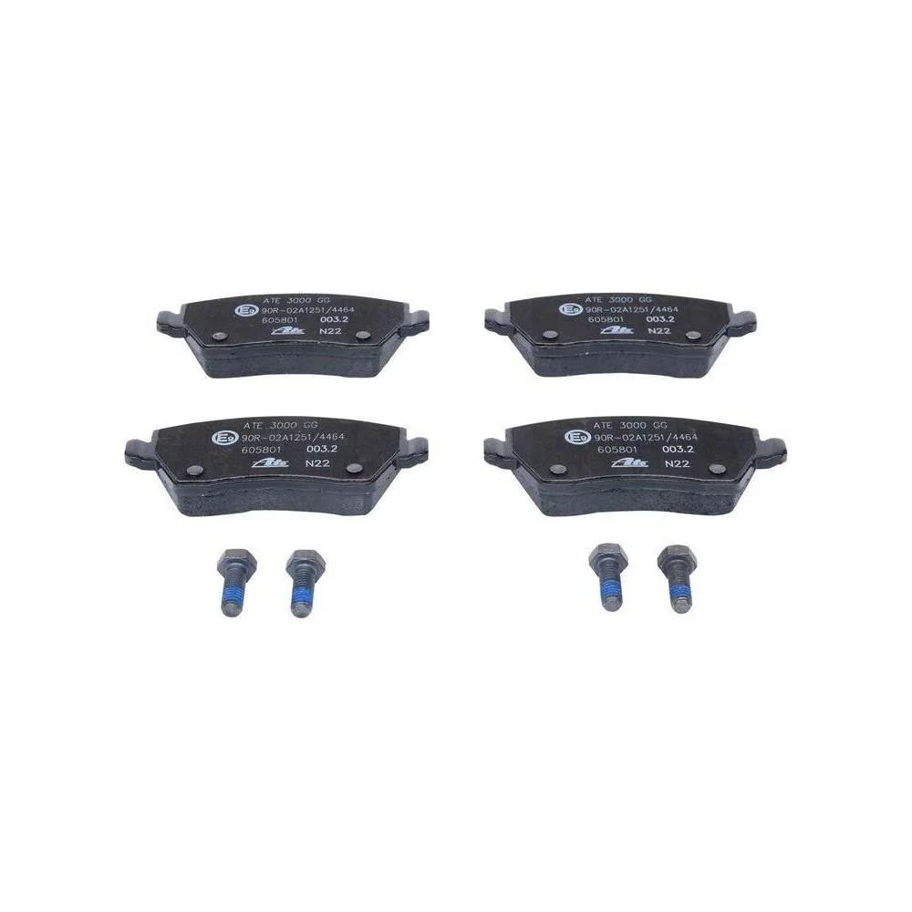 Комплект гальмівних колодок, дискове гальмо ATE 13.0460-5801.2 для NISSAN RENAULT, фото №1