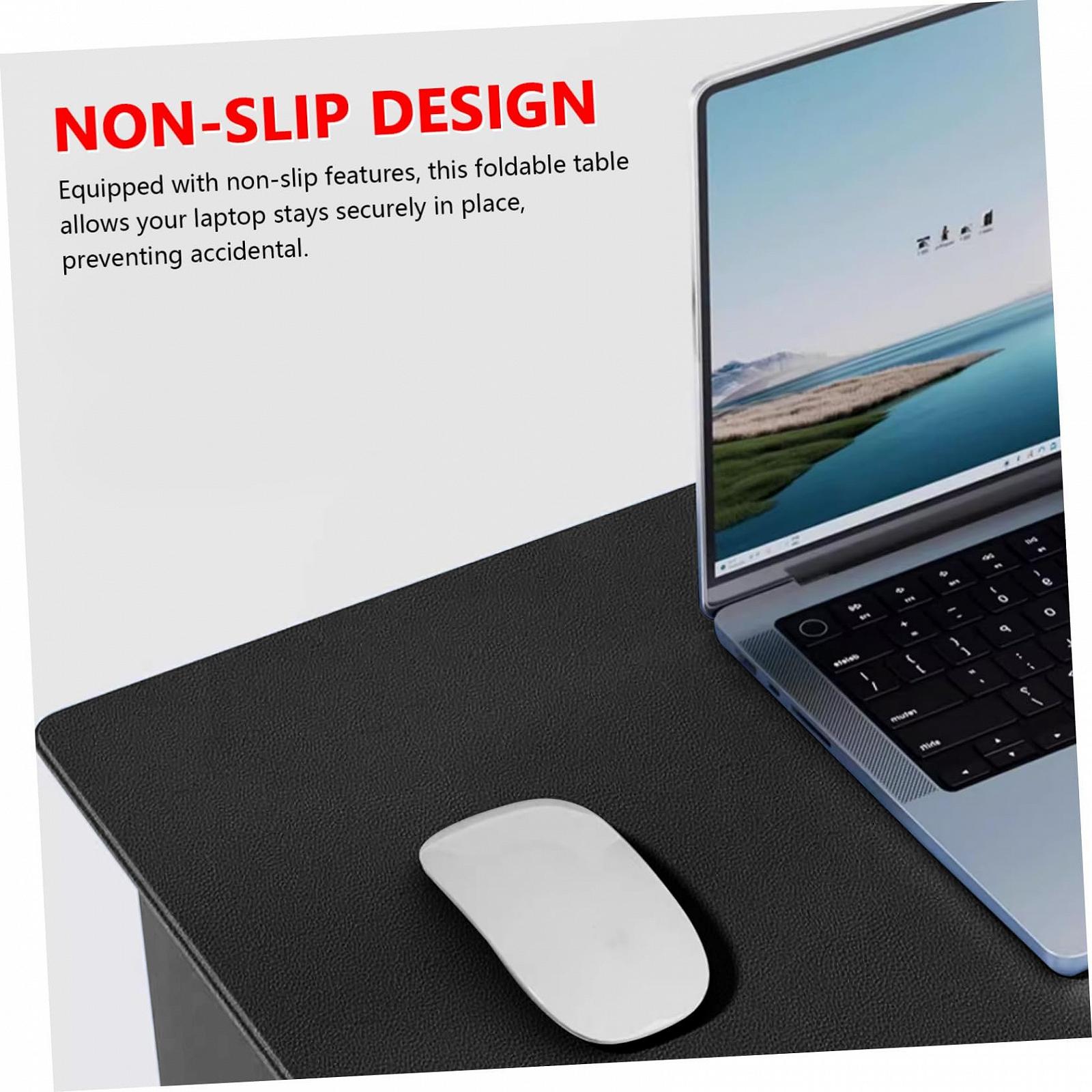 Складаний столик для ноутбука DOITOOL з картону високої щільності для автомобіля, ліжка або дивана, регульований кут нахилу, нековзна поверхня для набору тексту або читання, фото №4