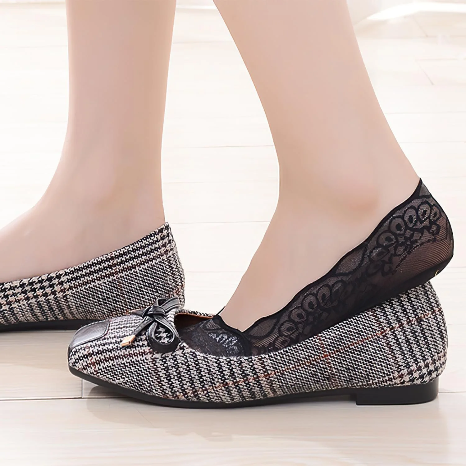 Шкарпетки-слідки  Без бренду Розмір 4-7 Чорний, 6 пар, фото №2