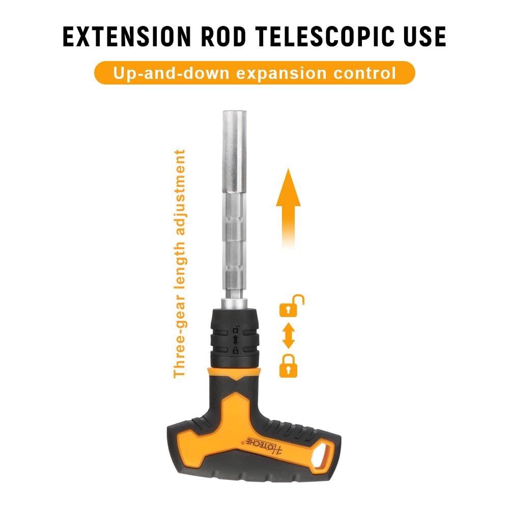 Набір викруток Hoteche 26 шт. T-Handle Викрутка та набір насадок, фото №6
