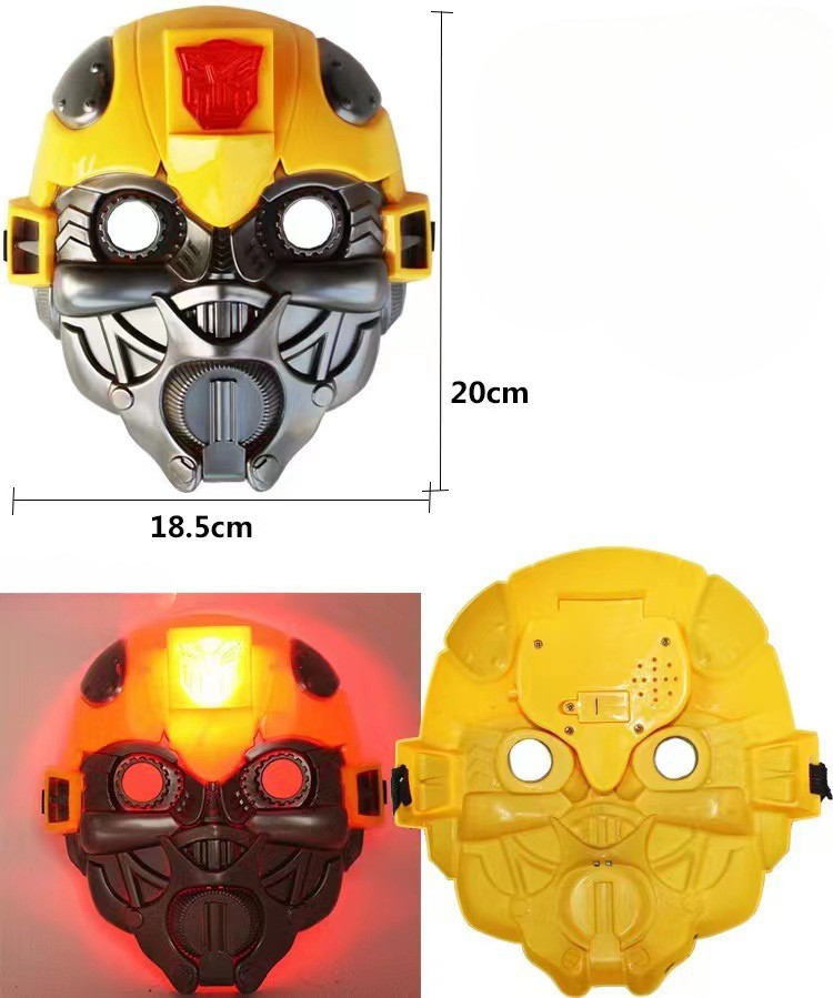 Маска Бамблби трансформер супергерой автобот со светом Transformer Bumblebee детская маска, фото №2 Маска Бамблби трансформер супергерой автобот со светом Transformer Bumblebee детская маска, фото №2