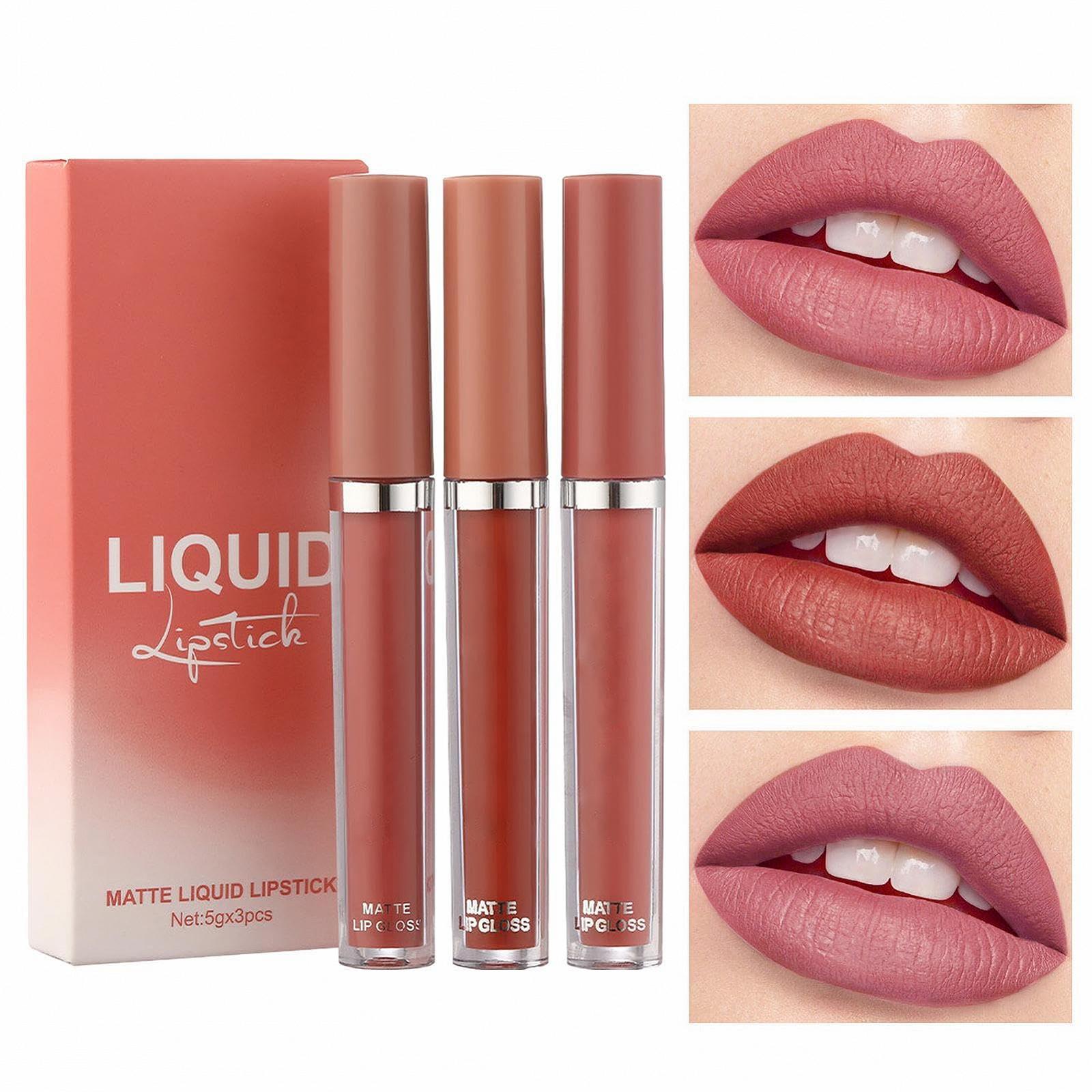 Блиск для губ Hmltd, набір 3 шт, зволожуючий, високопігментований, стійкий, водостійкий, фото №9