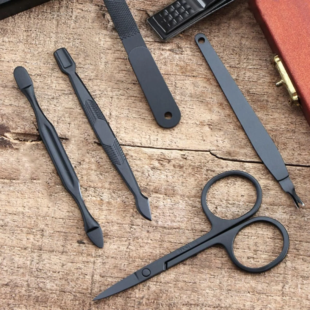 Набор для маникюра CALLARON Кусачки и ножницы для ногтей пальцев рук и ног, включая инструменты для ухода за педикюром, компактные и прочные для путешествий и повседневного использования, фото №6