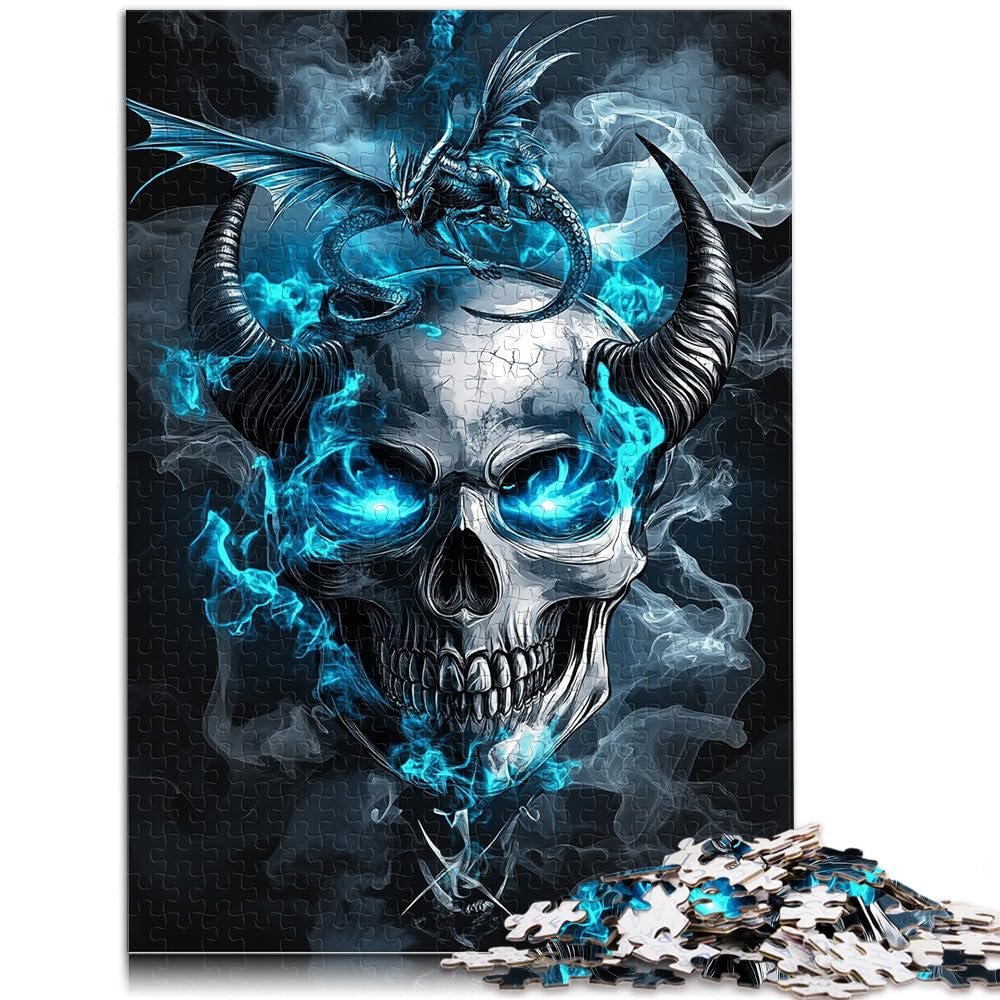 Пазл A Threatening Skull 1000 деталей 38 x 52 см, фото №2 Пазл A Threatening Skull 1000 деталей 38 x 52 см, фото №2