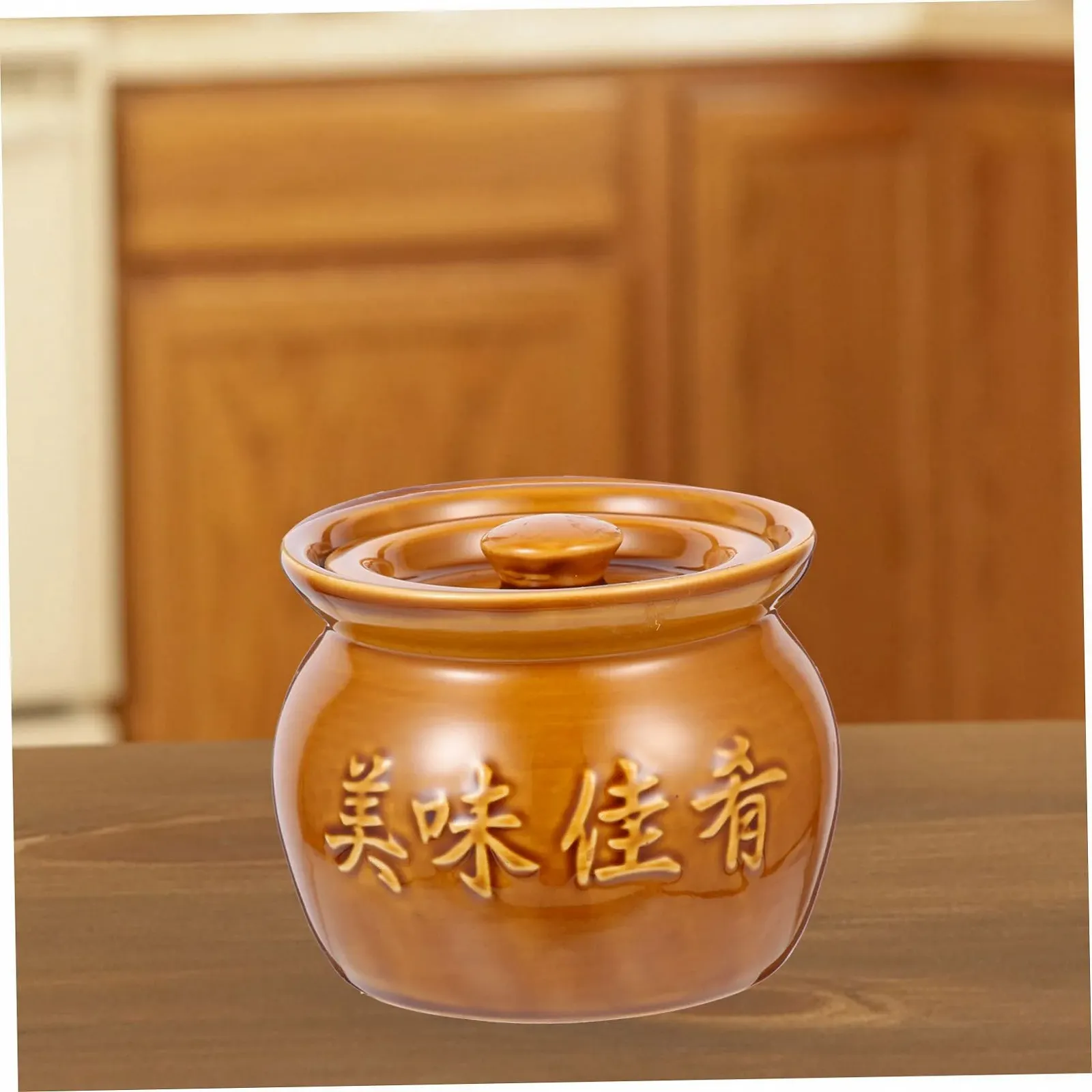 Горщик для запікання Ciieeo керамічний 400 мл з кришкою термоізоляційний, фото №3