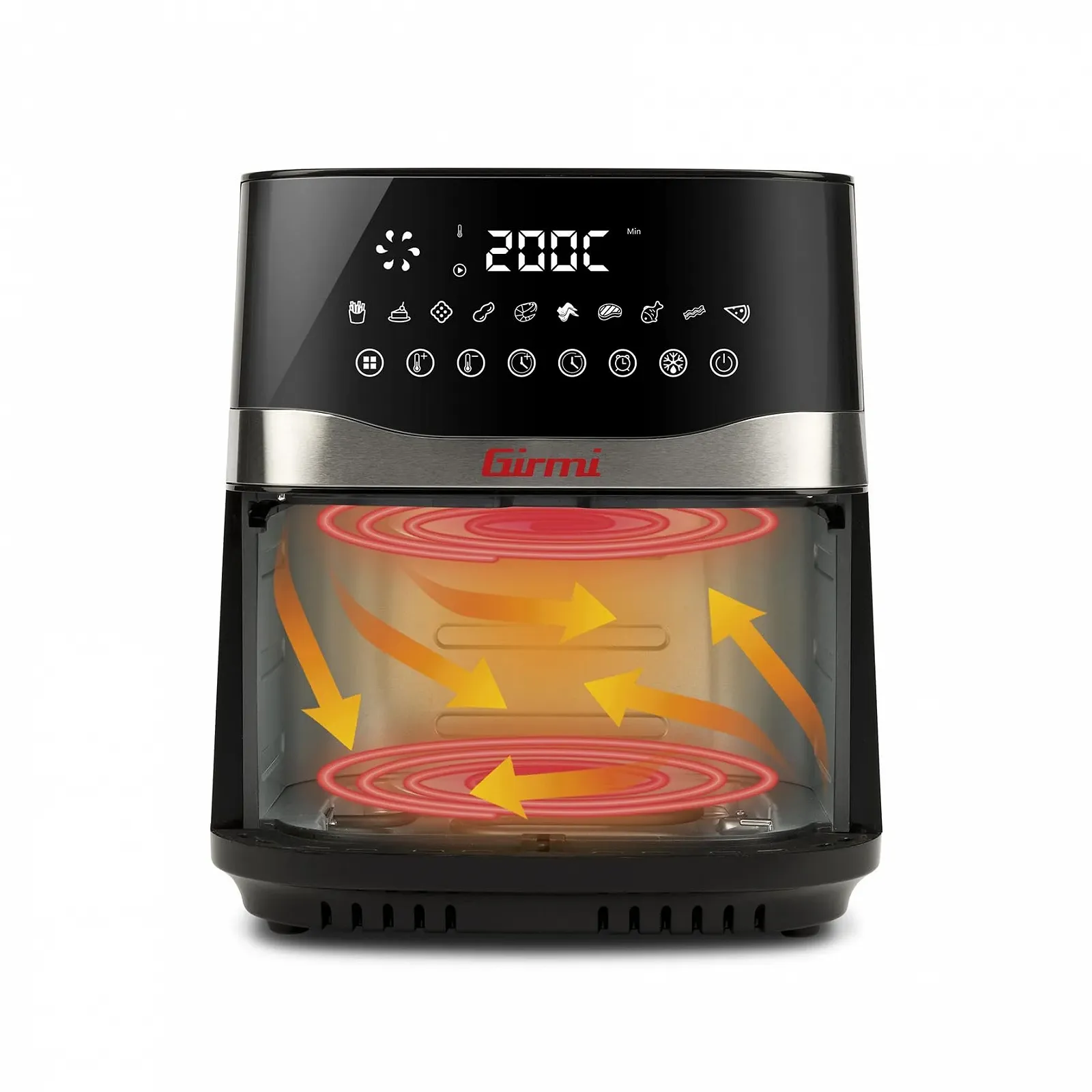 Мультипечь Girmi Ecofrit Premium FG90 2200 Вт 9 л двойной нагрев окно, фото №4