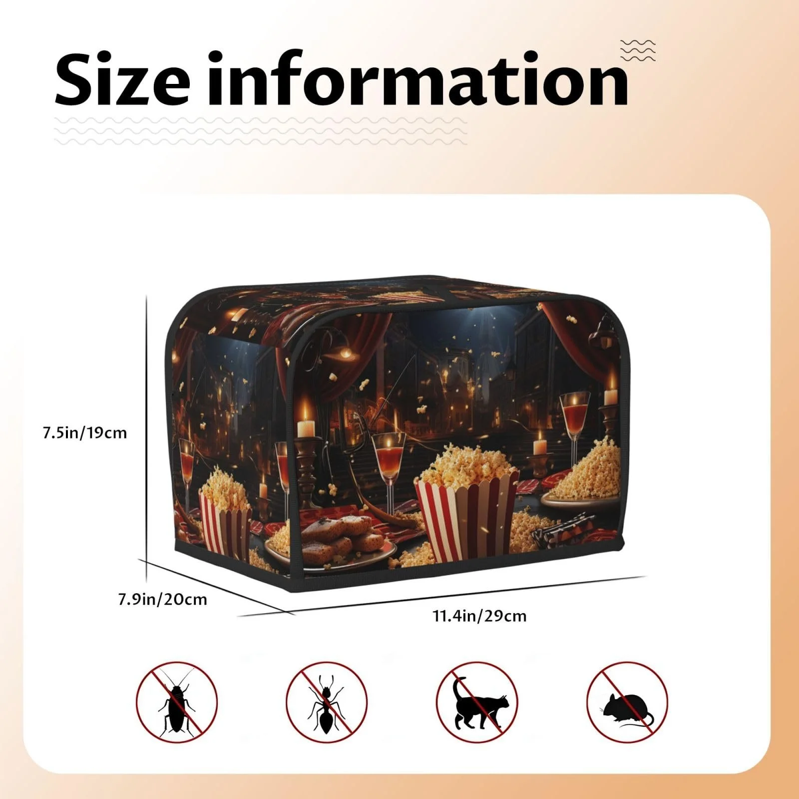 Чохол для тостера на 2 скибочки Універсальний Захист від пилу та відбитків пальців, фото №5 Чохол для тостера на 2 скибочки Універсальний Захист від пилу та відбитків пальців, фото №5