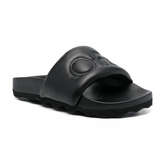 Шльопанці OFF-WHITE BOOKISH LEATHER SPONGE SLIDER 38, фото №5