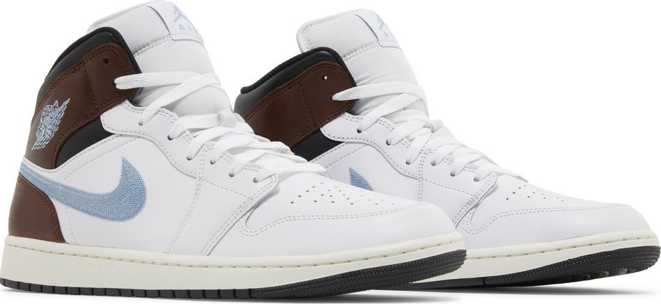 Кросівки Air Jordan 1 Retro Mid SE 'Brown Blue Grey' 40.5, фото №6