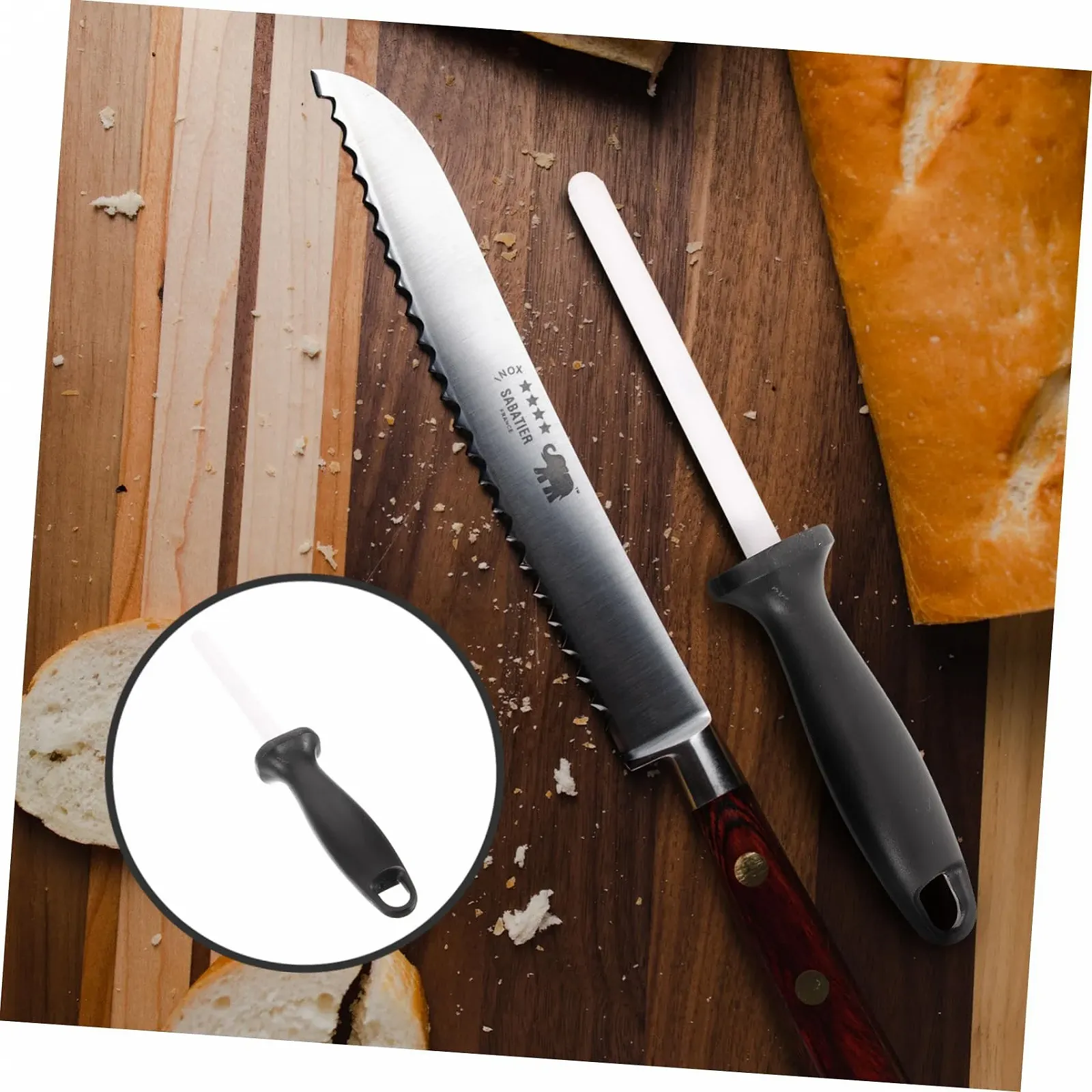 Точилка для ножей Mobestech Алмазная ручная с эргономичной ручкой Многофункциональная, фото №9