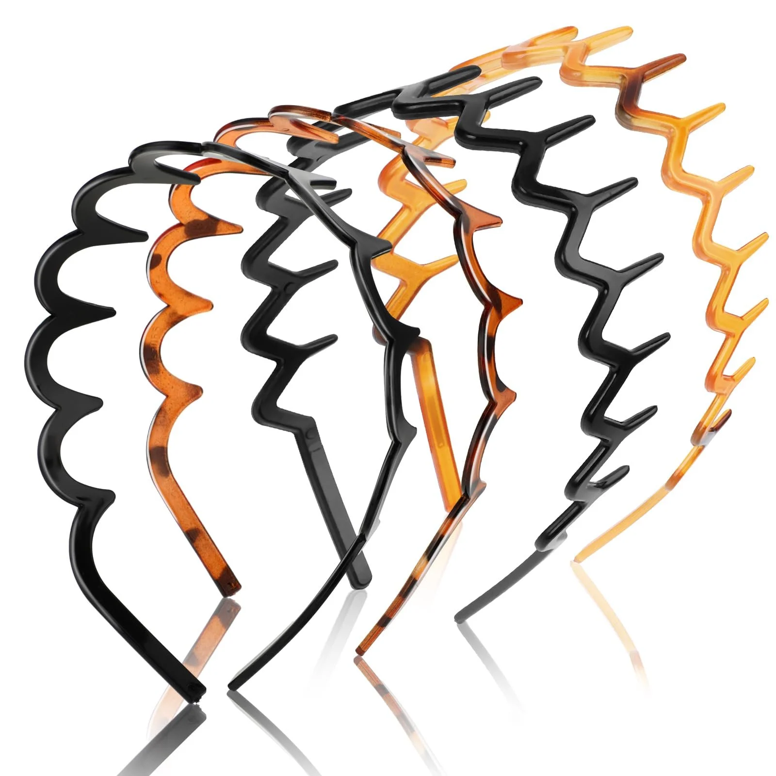 Обруч для волос Zigzag, набор 4 шт., фото №1 Обруч для волос Zigzag, набор 4 шт., фото №1