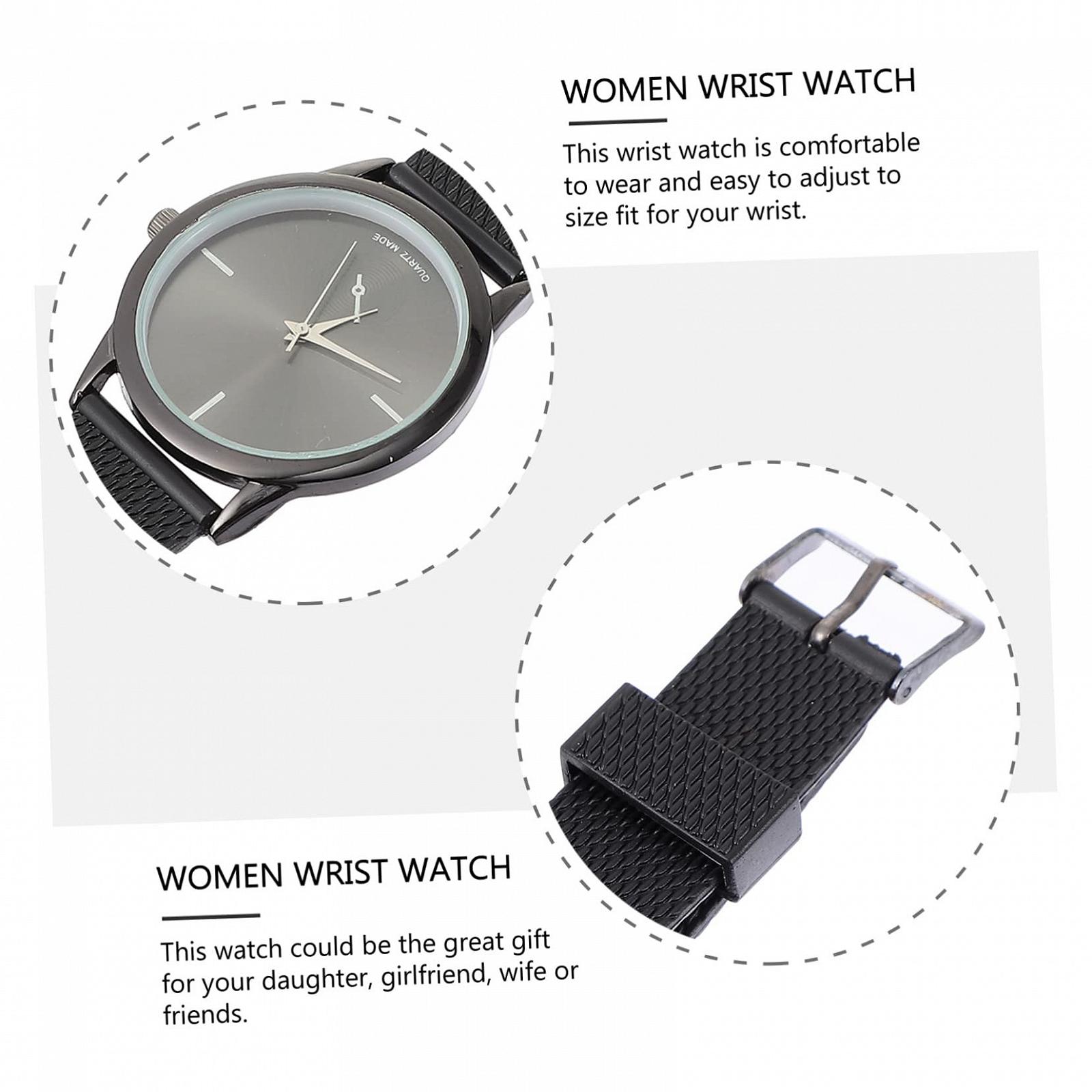 Кварцовий годинник LIFKOME для жінок жіночий кварцовий наручний годинник, чорний, фото №3