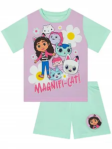 Піжама DreamWorks Gabbys Dollhouse Дитяча з короткими рукавами Літня Мила для дівчаток - Фото 1