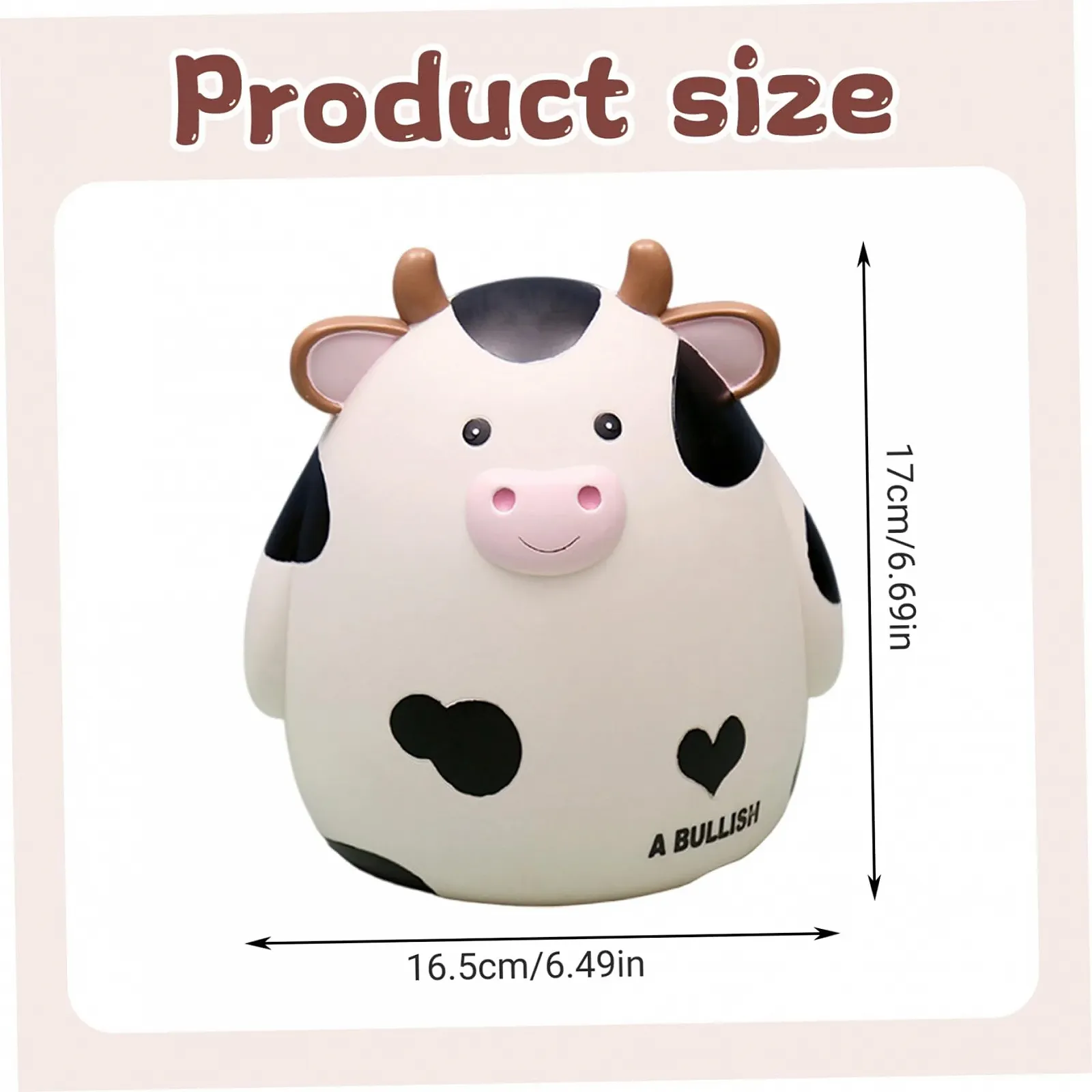Скарбничка у формі корови мультяшна декоративна креативна для дітей та дорослих, фото №2
