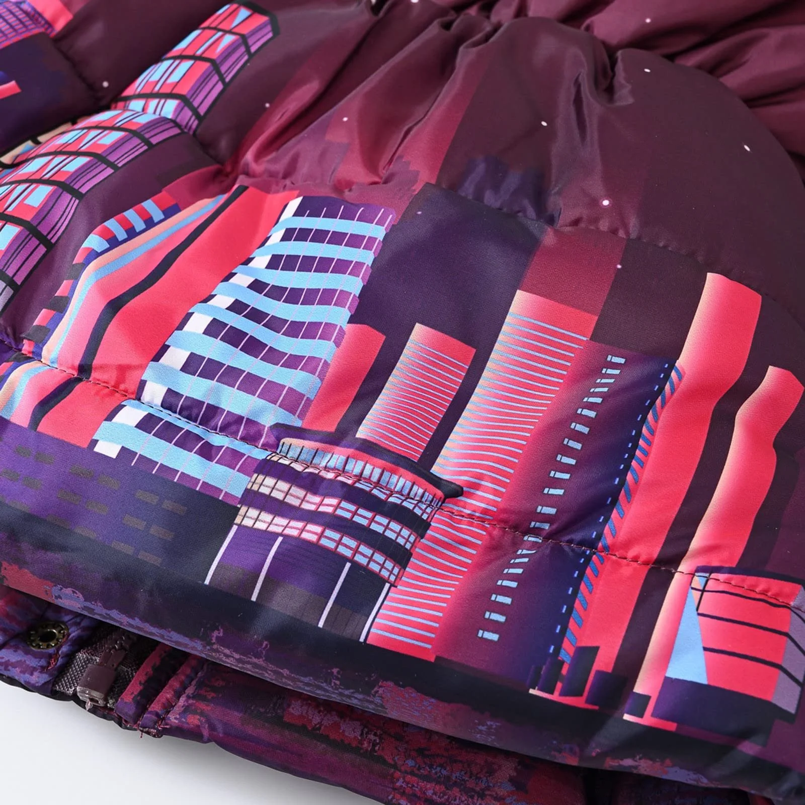 Зимняя куртка Детская Повседневная Пуховая куртка Детская куртка Флис Однотонное Зимнее пальто Модная Термокуртка Лацканы Зимняя лыжная куртка Теплое детское пальто, фото №4