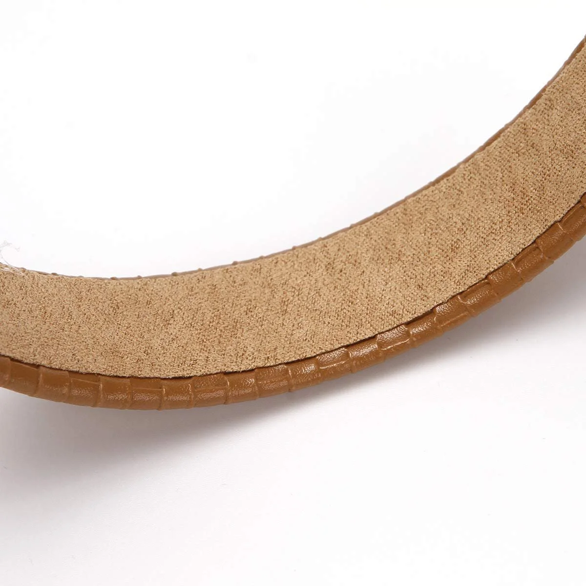 Обруч для волосся LONEEDY Шкіряний в клітинку, фото №4