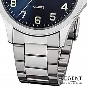 Чоловічий годинник Regent 11150619, сталь, сріблястий synthetic.ua - Фото 1