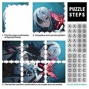 Деревянный пазл Genshin Impact Arlecchino 1000 деталей 50 x 75 см synthetic.ua - Фото 1