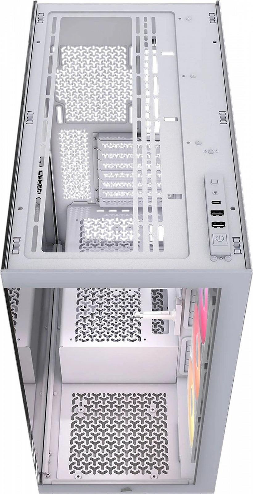 Корпус для ПК Corsair 3500X iCUE LINK RGB без БП / Белый, фото №6