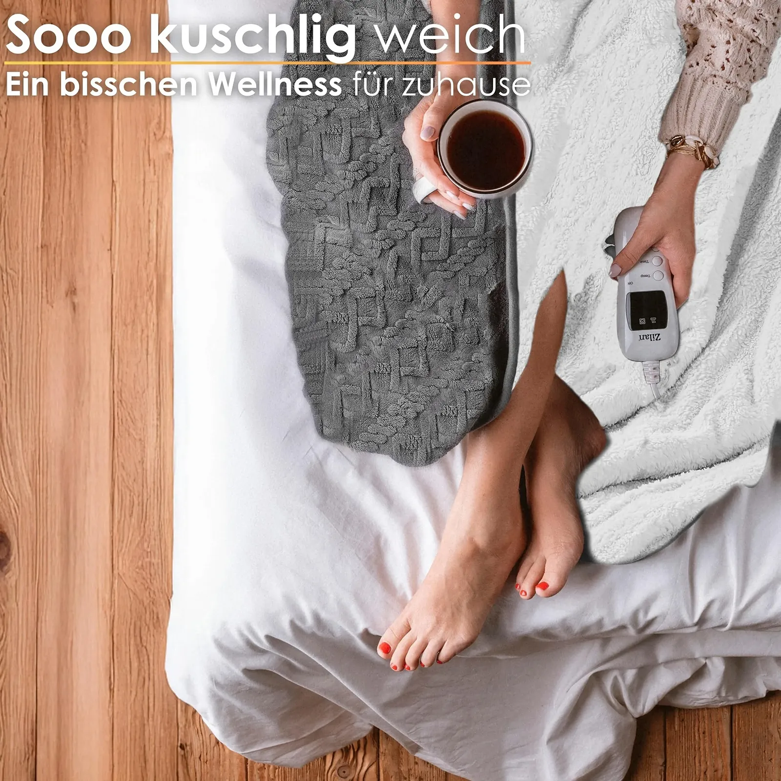 Електрична ковдра 180 x 130 см з автоматичним вимкненням, 9 рівнів нагріву, фото №3 Електрична ковдра 180 x 130 см з автоматичним вимкненням, 9 рівнів нагріву, фото №3