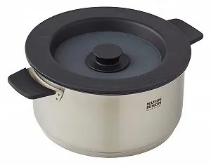 Каструля KUHN RIKON Smart & Compact 3 л / 20 см із нержавіючої сталі з магнітною кришкою для всіх типів плит - Фото 1